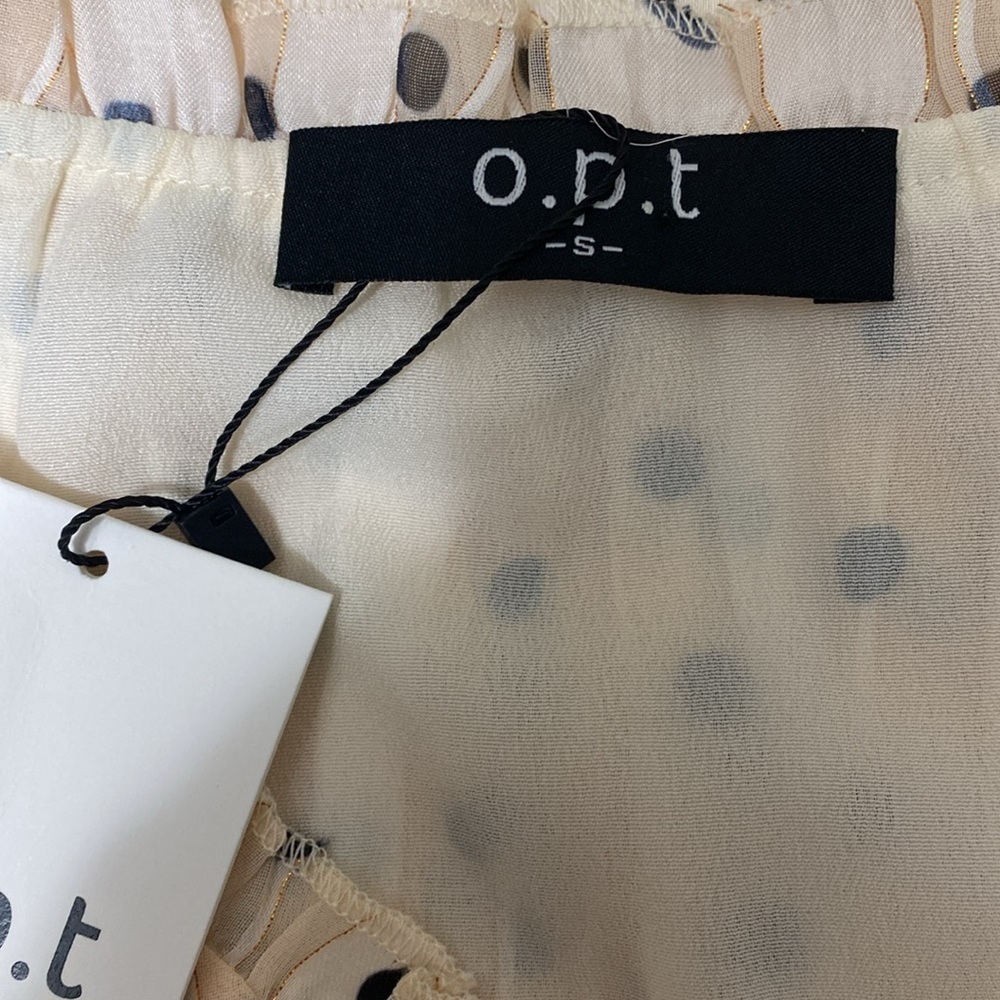 NWT O.P.T. Polka Dot Tiered midi Dress size S - Picture 5 of 10